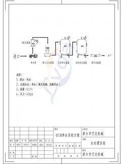 水處理系統(tǒng)全自動(dòng)自清洗過濾器設(shè)備圖紙